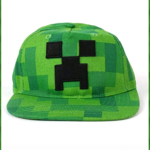 1Pc Green Minecraft Theme Cap