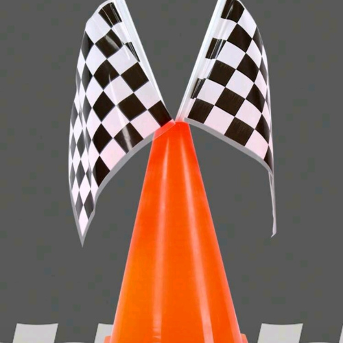 36Pcs Racing Traffic Cones with Hole in One Top